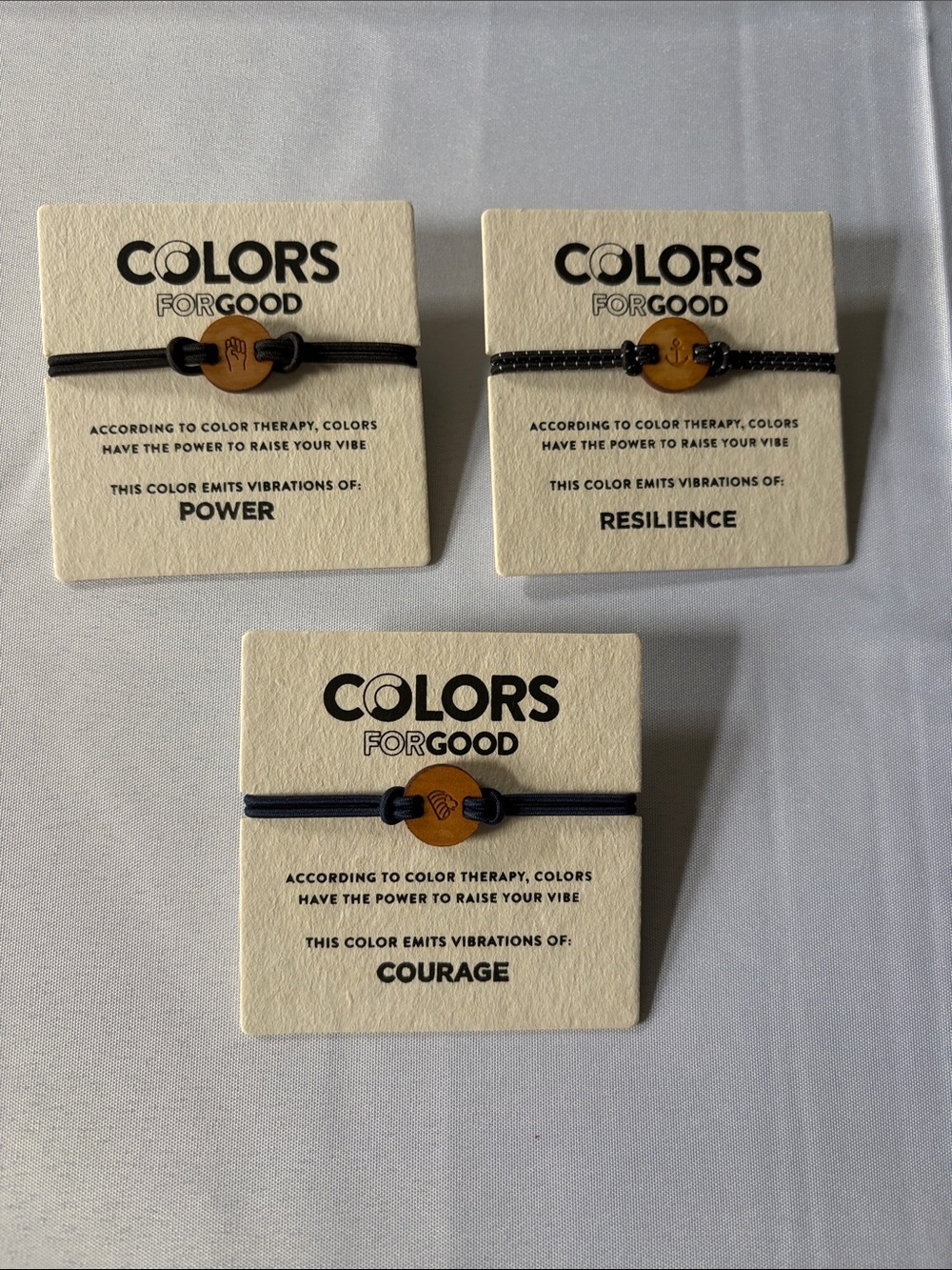 Colors Forgood Bracelets. Set of 3.